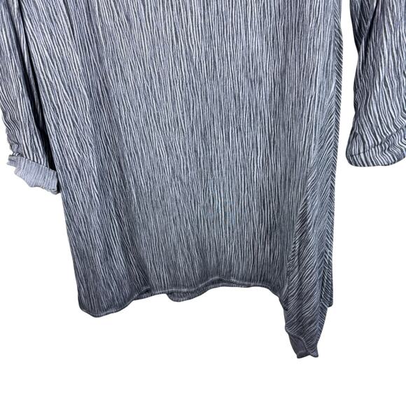 Soft Surroundings Gray Viscose Cowl Neck Gauze Fabric Lightweight Tunic Size M - Picture 4 of 6